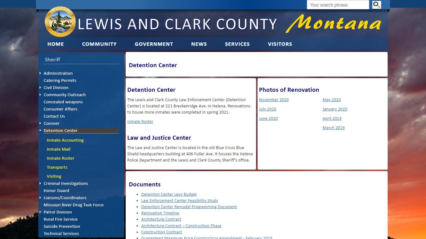 Lewis and Clark County: Detention Center