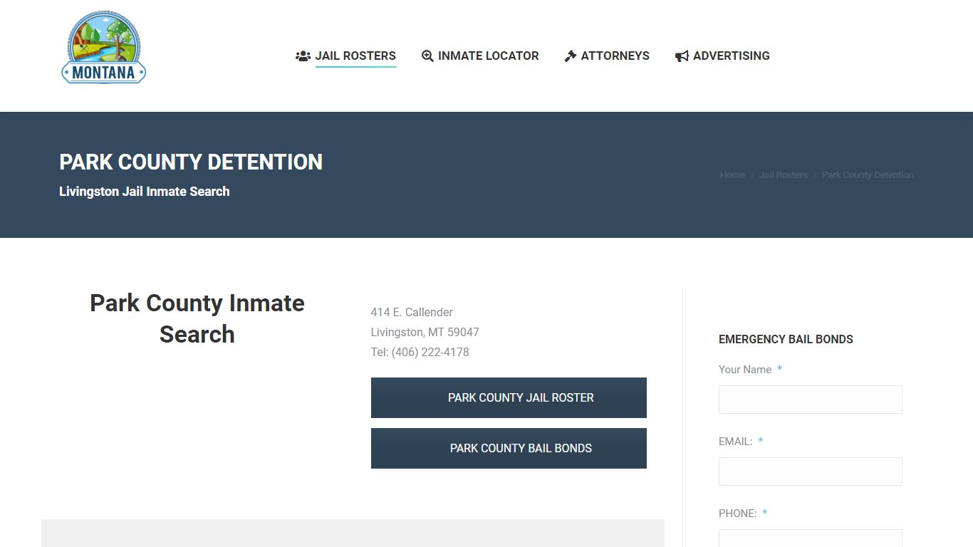 Park County Detention - MONTANA JAIL ROSTER